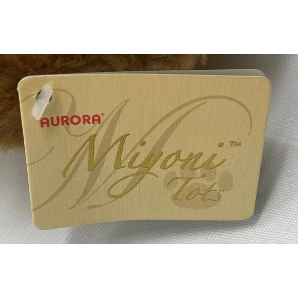 Miyoni Tots 8" Brown Plush Poodle Puppy Dog by Aurora - Picture 15 of 16